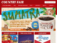 Tablet Screenshot of countryfairstores.com